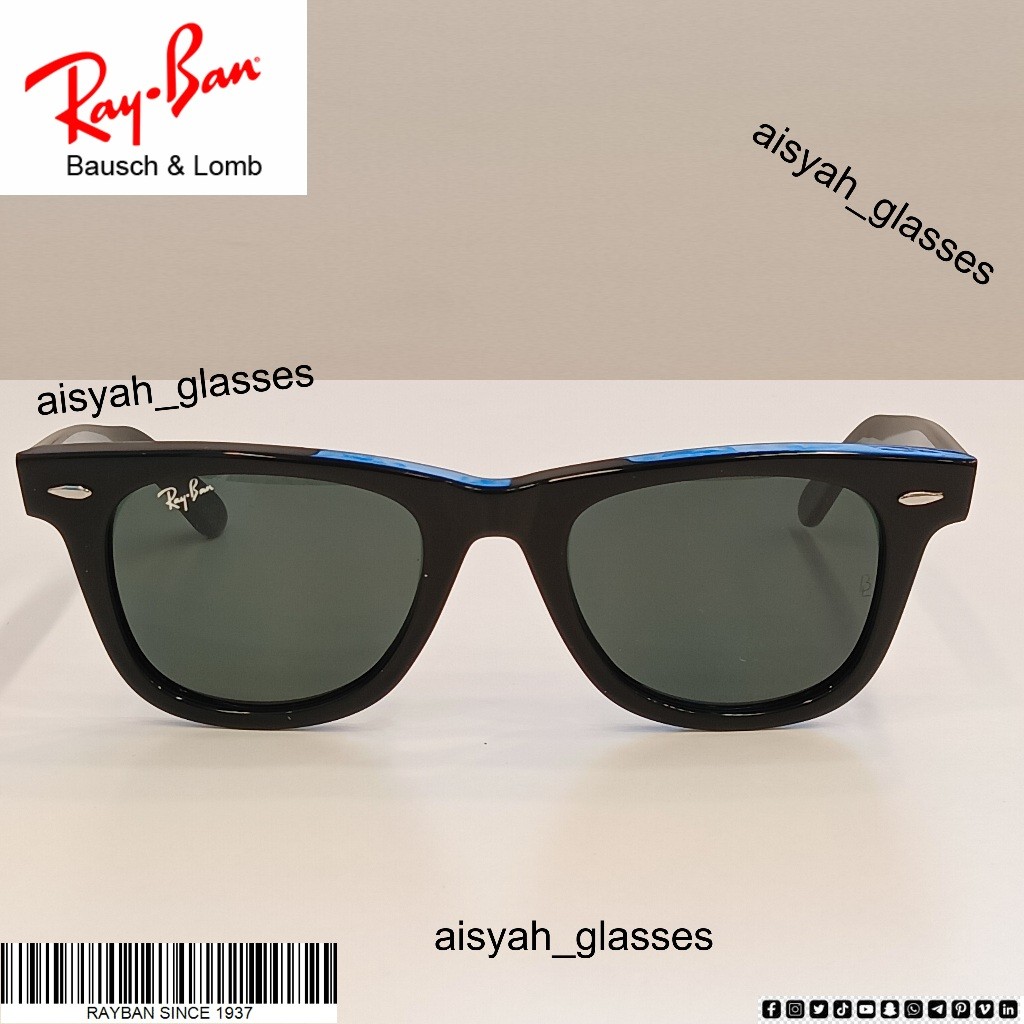(COD) Kacamata RAY-BAN B&L U.S.A WAYFARER HITAM KILAT VINTAGE TAHUN 80-an