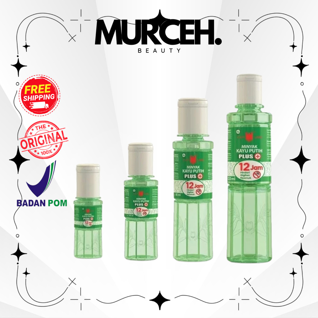[MURCEH] Cap Lang MINYAK KAYU PUTIH PLUS 120 ML/MINYAK KAYU PUTIH PLUS 60 ML/Minyak Kayu Putih Plus 