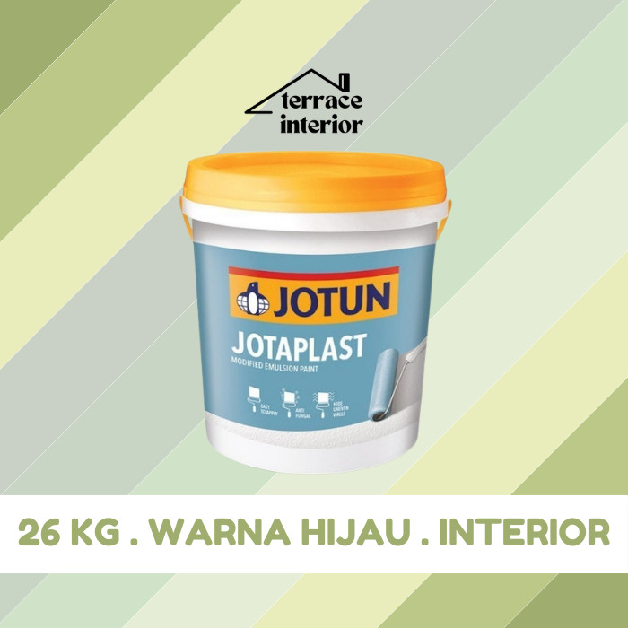 Cat Tembok Jotaplast Jotun Warna Hijau 26 kg