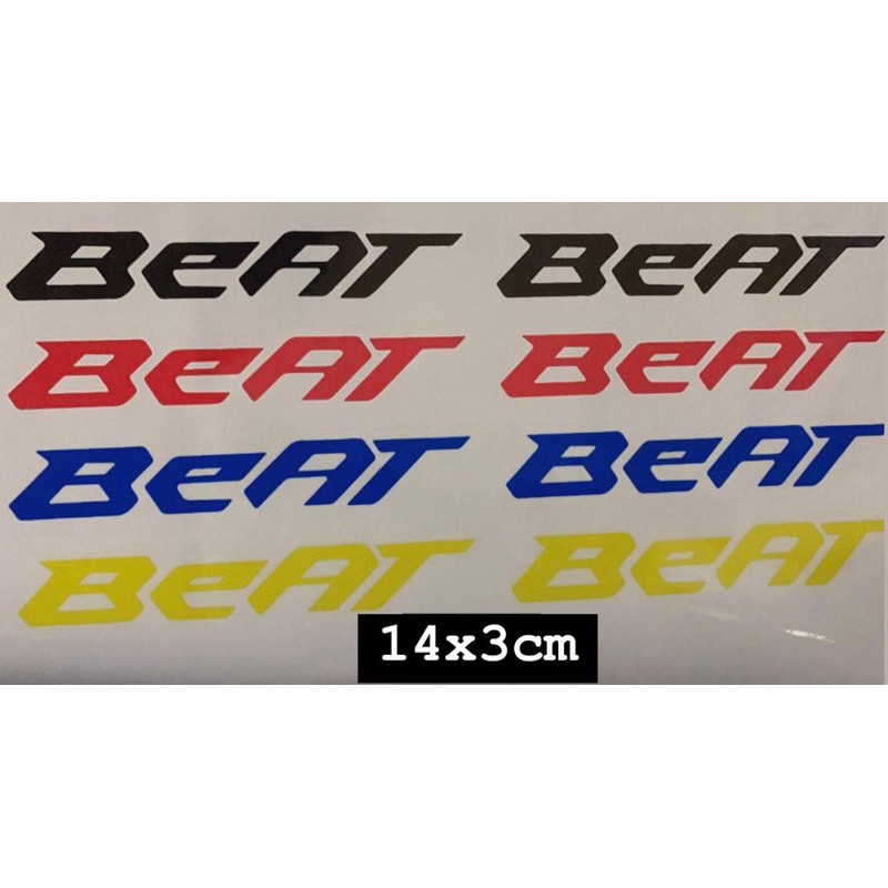 Stiker Motor Beat Stiker Beat berwarna Ukuran 14x3cm trinity termurah