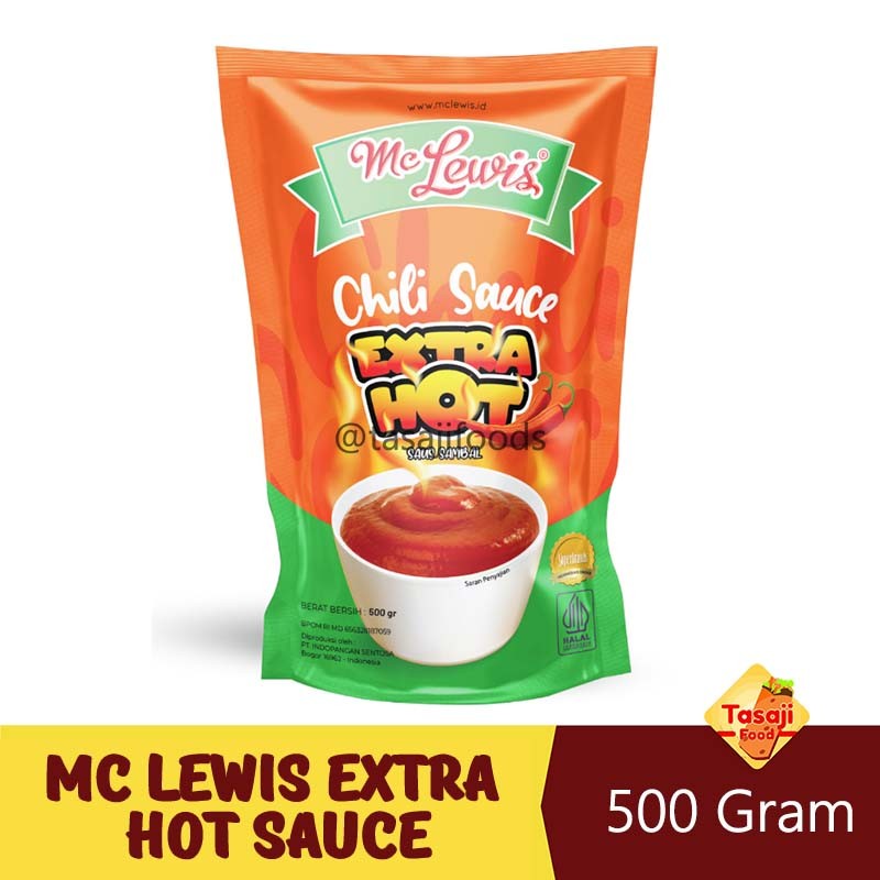 

Mc Lewis Extra Hot Sauce 500 gr Saus Pedas Tazaj Shop
