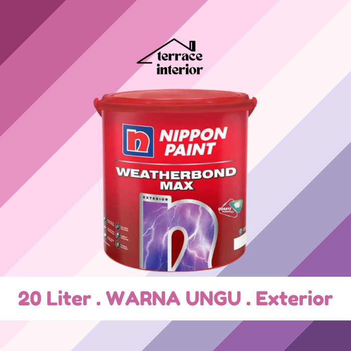 Cat Tembok Exterior Weatherbond Max Nippon Paint Warna Ungu 20 L