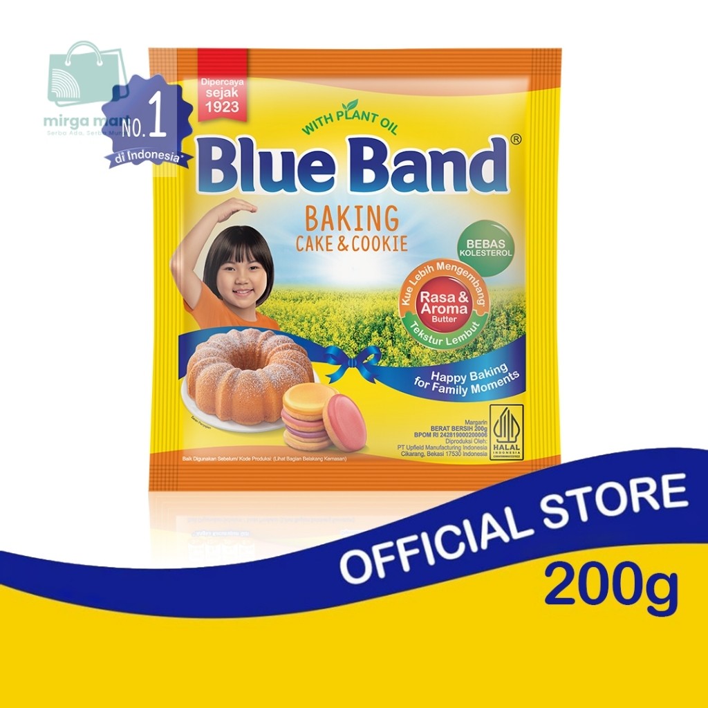 

Blue Band Cake & Cookie 200gr SAC ID MB 3.0 mirga mart