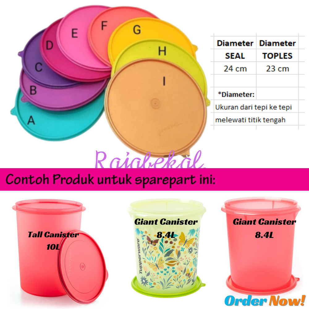 GUNARTO_SHOP PROMO Tupperware  Sparepart Seal Giant Canister Tutup Giant Canister