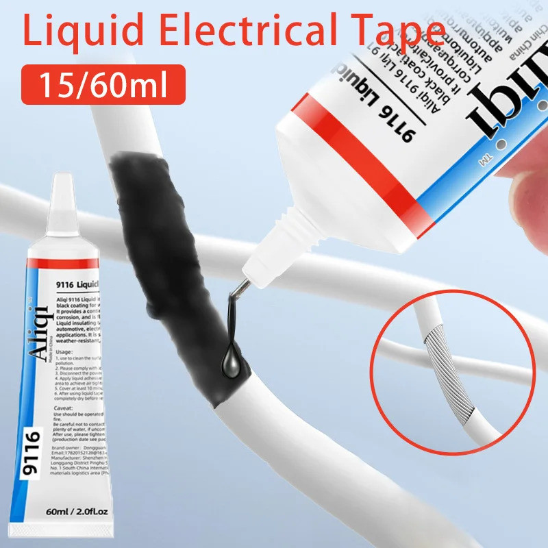 【Barang spot】Pita Listrik Cair Karet Pelindung Kabel Listrik Lem Garis Perbaikan Lem Isolasi Tahan A