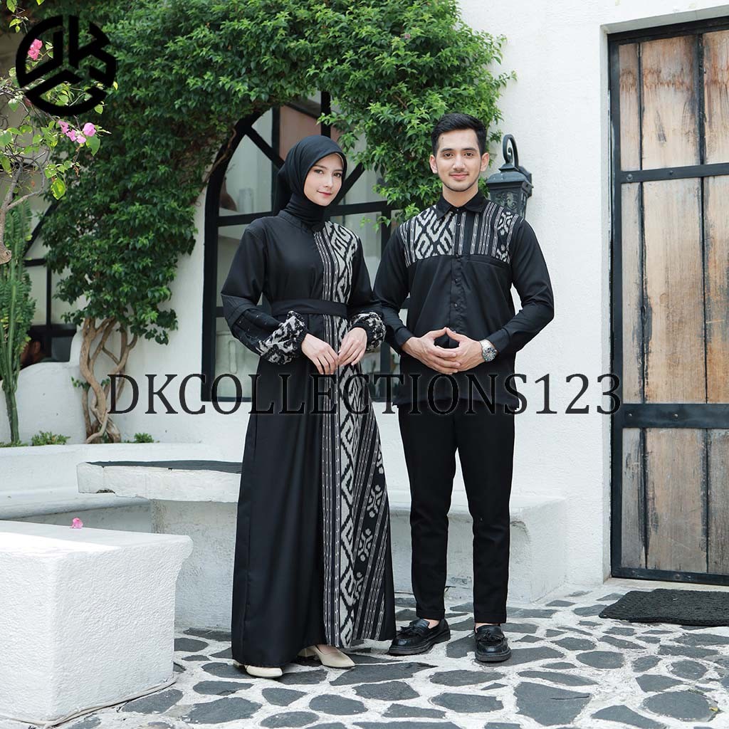 Set couple amira dress tenun troso, baju kondangan, set couple busana wanita tenun, set couple ethni