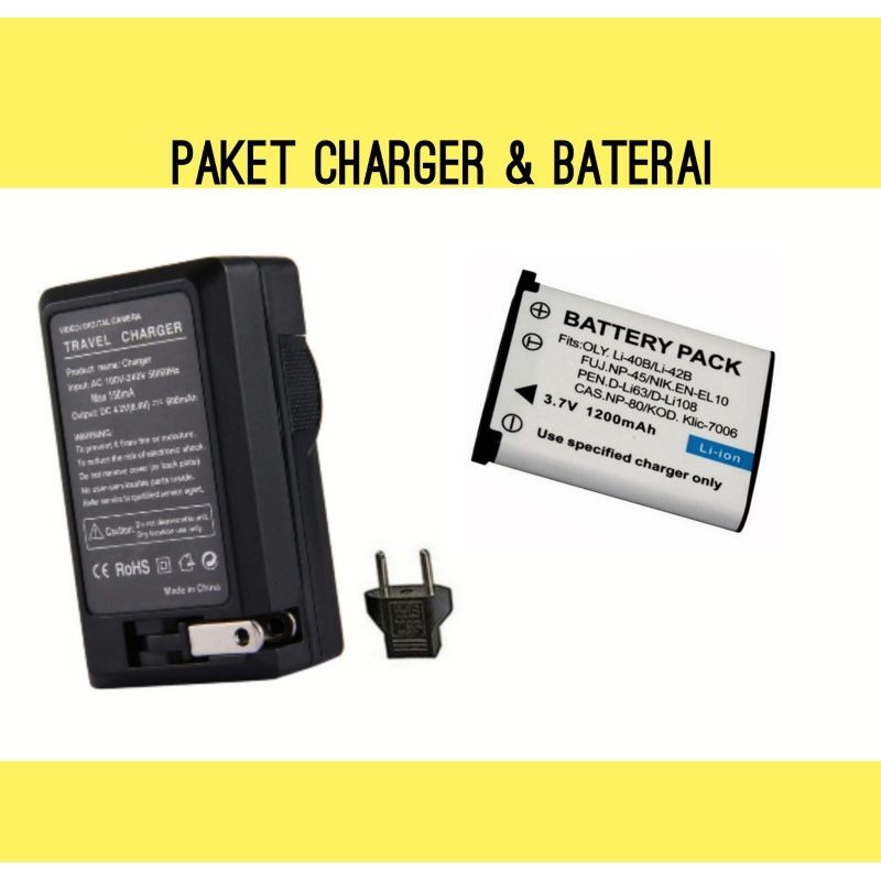 Baterai & Charger Digicam Fujifilm NP-45 NP-45A NP-45S Batre Casan