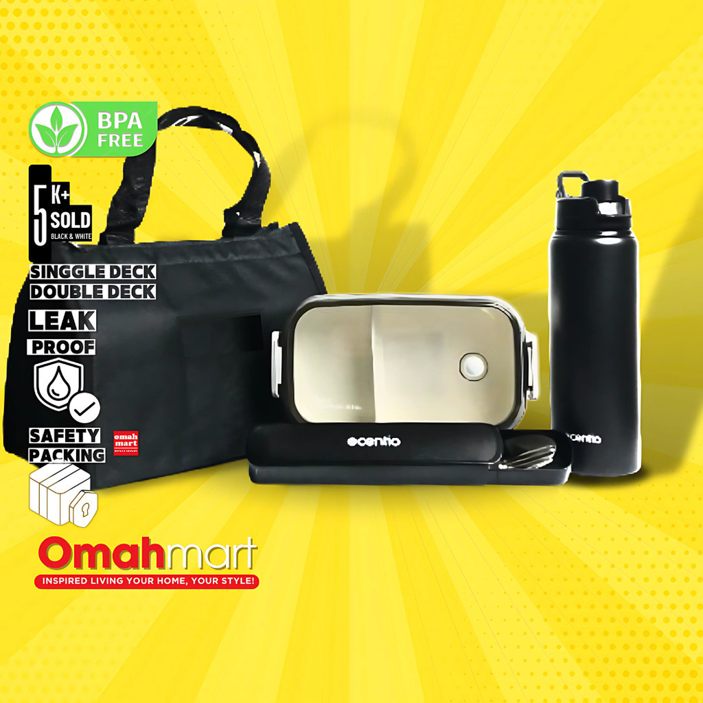 Lunch Box Kotak Bekal Makan Susun Set Tas Bekal Makanan Anak Dewasa Anti Tumpah Sekat