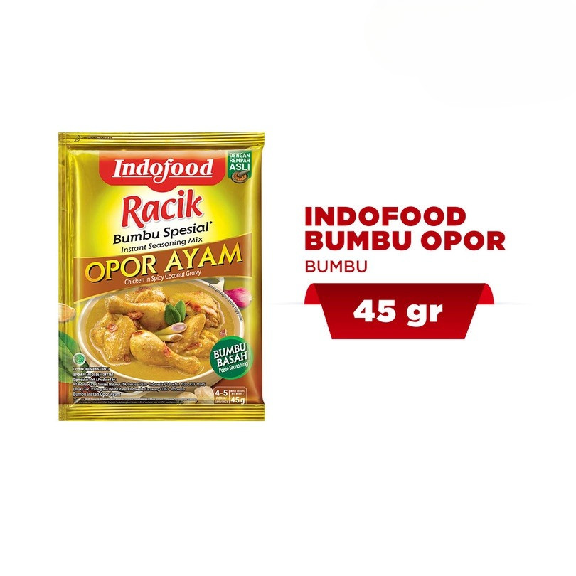 

Indofood Bumbu Racik Spesial Opor Ayam Masak Instant 45 gr