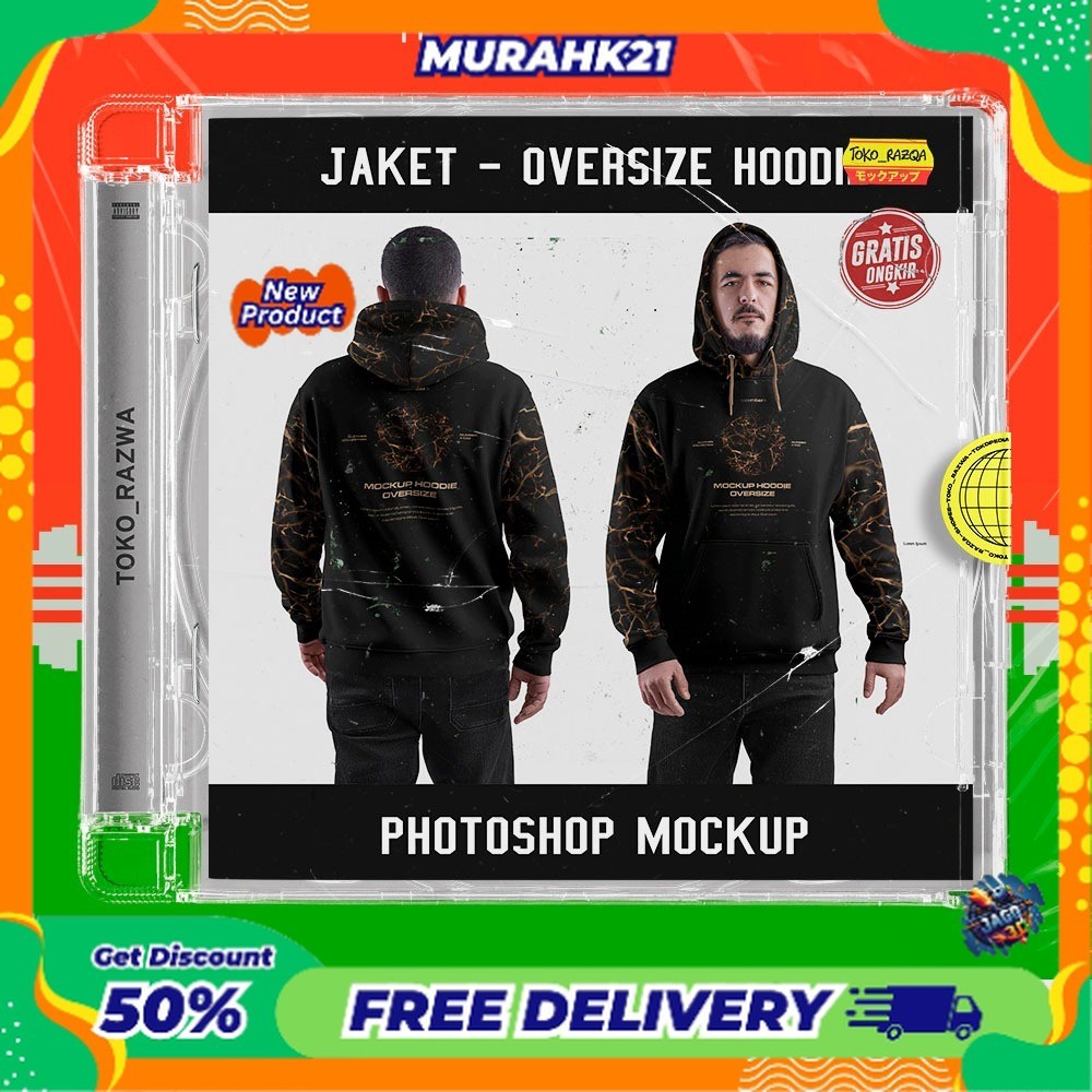 Photoshop Mockup - Oversize hoodie - 200624 NEW MOCKUP
