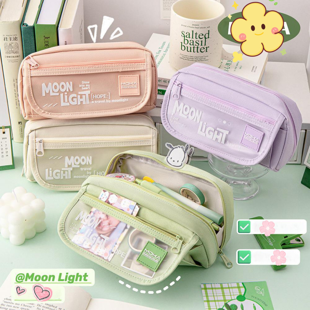 

6.6 Tas Pena Tempat Kotak Pensil Aesthetic Tas Pensil Pencil Case Alat Tulis Pen Bag Pouch Holder Lucu