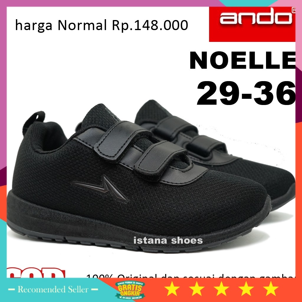 Sepatu Anak Keren Kekinian Sekolah Murah / Sepatu Sekolah Anak Hitam PAUD TK SD SMP Perempuan Laki L