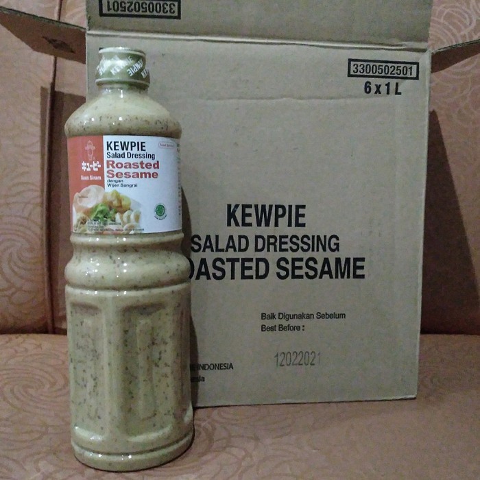

Kewpie Salad Dressing Roasted Sesame 1Lt / Saus Wijen Sangrai