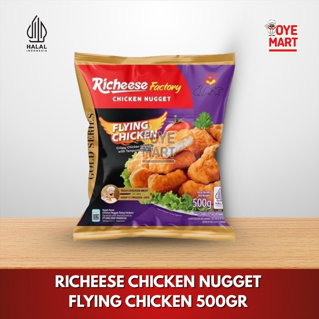 

RICHEESE CHICKEN NUGGET FLYING CHICKEN 500GR / NUGGET AYAM