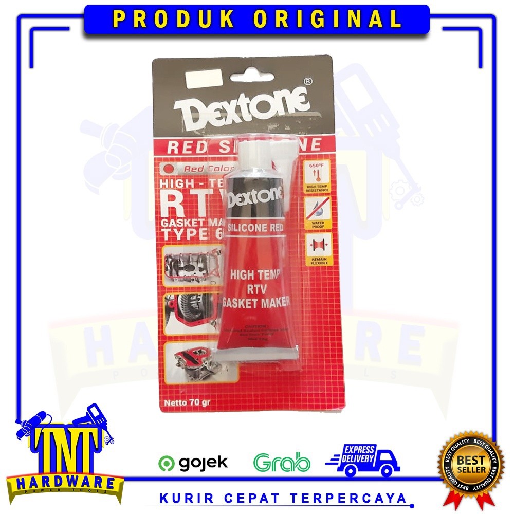 

LEM DEXTONE RED SILICONE SEALENT 70gr / LEM GASKET RTV HIGH TEMP / LEM SERBAGUNA