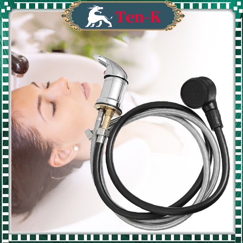 1set Kran Shower Salon Cuci Rambut Panas Dingin