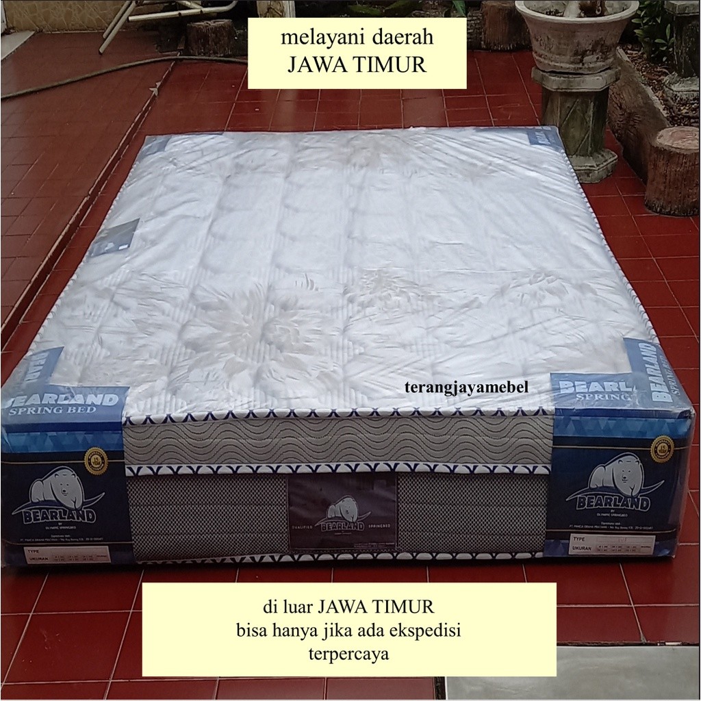 Kasur Springbed Olympic Plush Top Tipe Bearland 90-180 Garansi 15 Tahun - Jawa Timur
