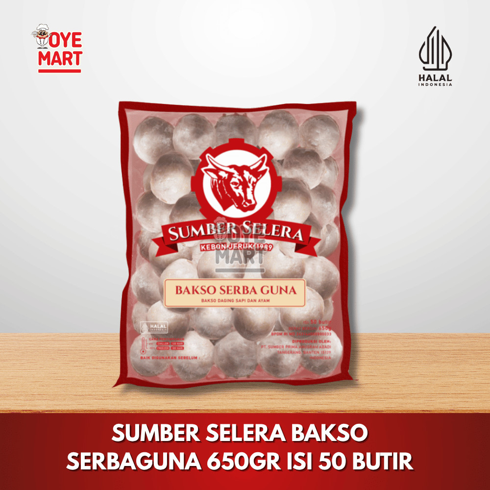 

SUMBER SELERA BAKSO SERBAGUNA 650GR ISI 50 / BASO SAPI