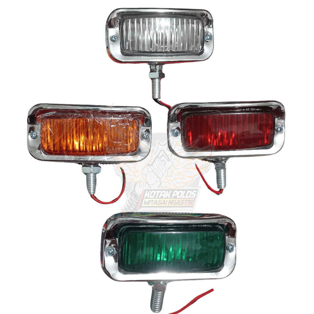 Lampu kotak mini vintage. Lampu Chopper . Foglamp Vintage . Foglamp Classic