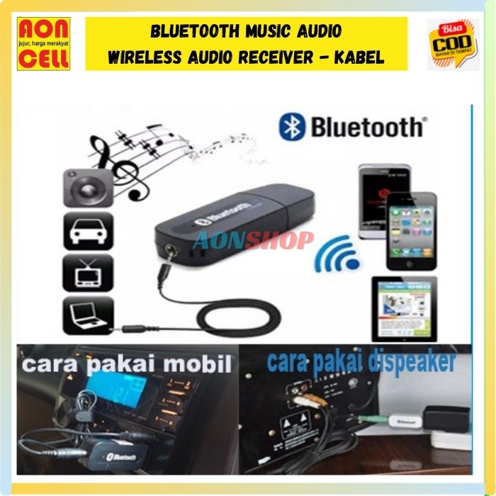 [AS] usb bluetooth receiver adapter + kabel aux 3,5mm jack bluetooth audio