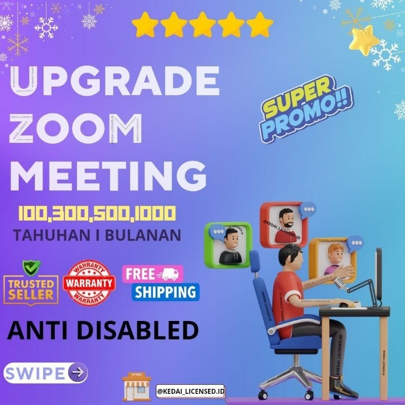 PALING MURAH DARI YANG LAIN ZOOM MEETING PRO 500 PESERTA 1 BULAN I 1 TAHUN