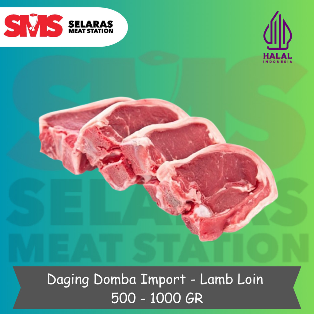 

Lamb Loin Steak Daging Steak Domba Impor AUS - Selarasmeatshop