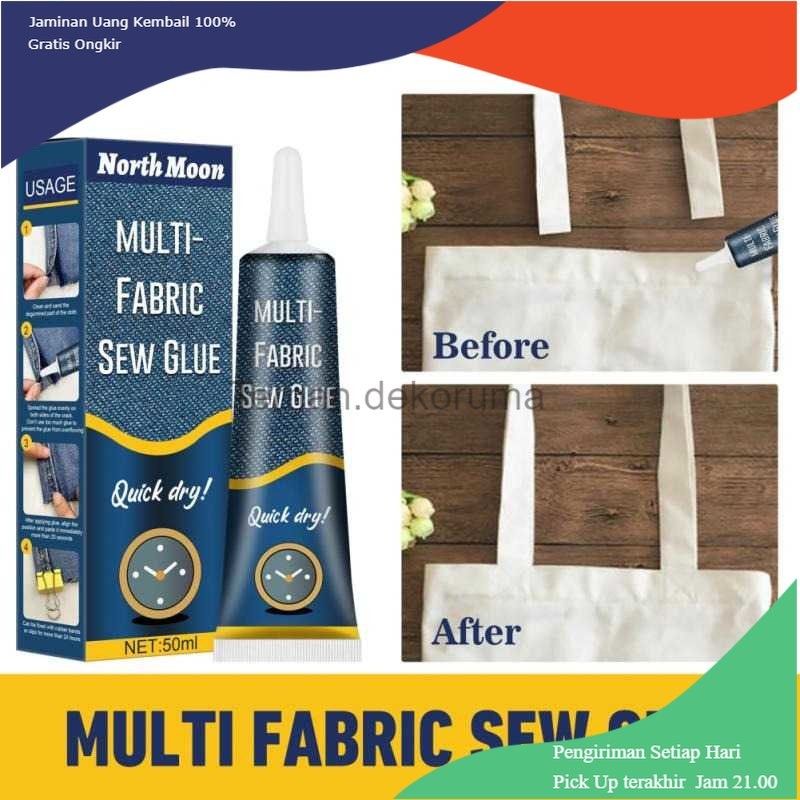 

TD-PR2 Jue-Fish Cairan Liquid Lem Perekat Kain Kulit Sew Glue 50ml - N256