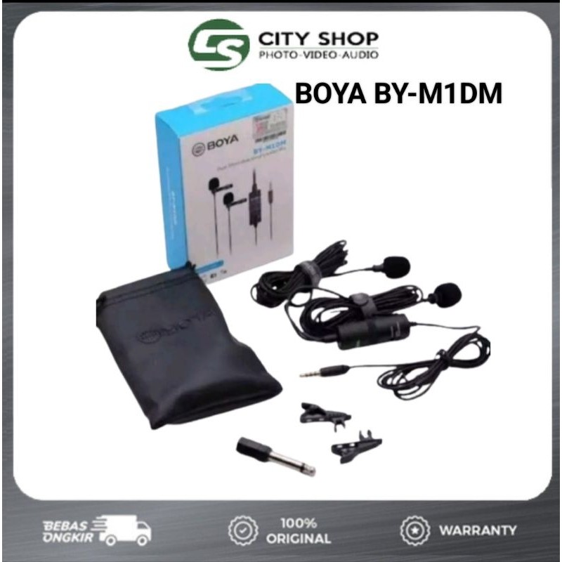 MIC BOYA BY-MD1M BY-MD 1M CLIP ON LAV UNIVERSAL LAVALIER MICROPHONE