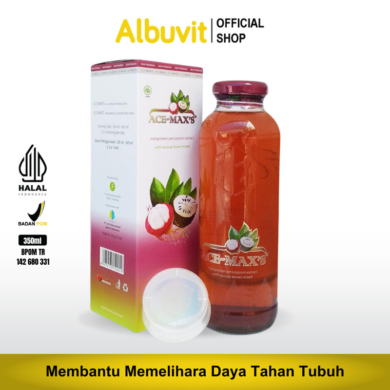 

Ace Maxs Ace max Ace-Maxs ACE MAX'S Minuman Jus Ekstrak Kulit Manggis Daun Sirsak 350ml Original
