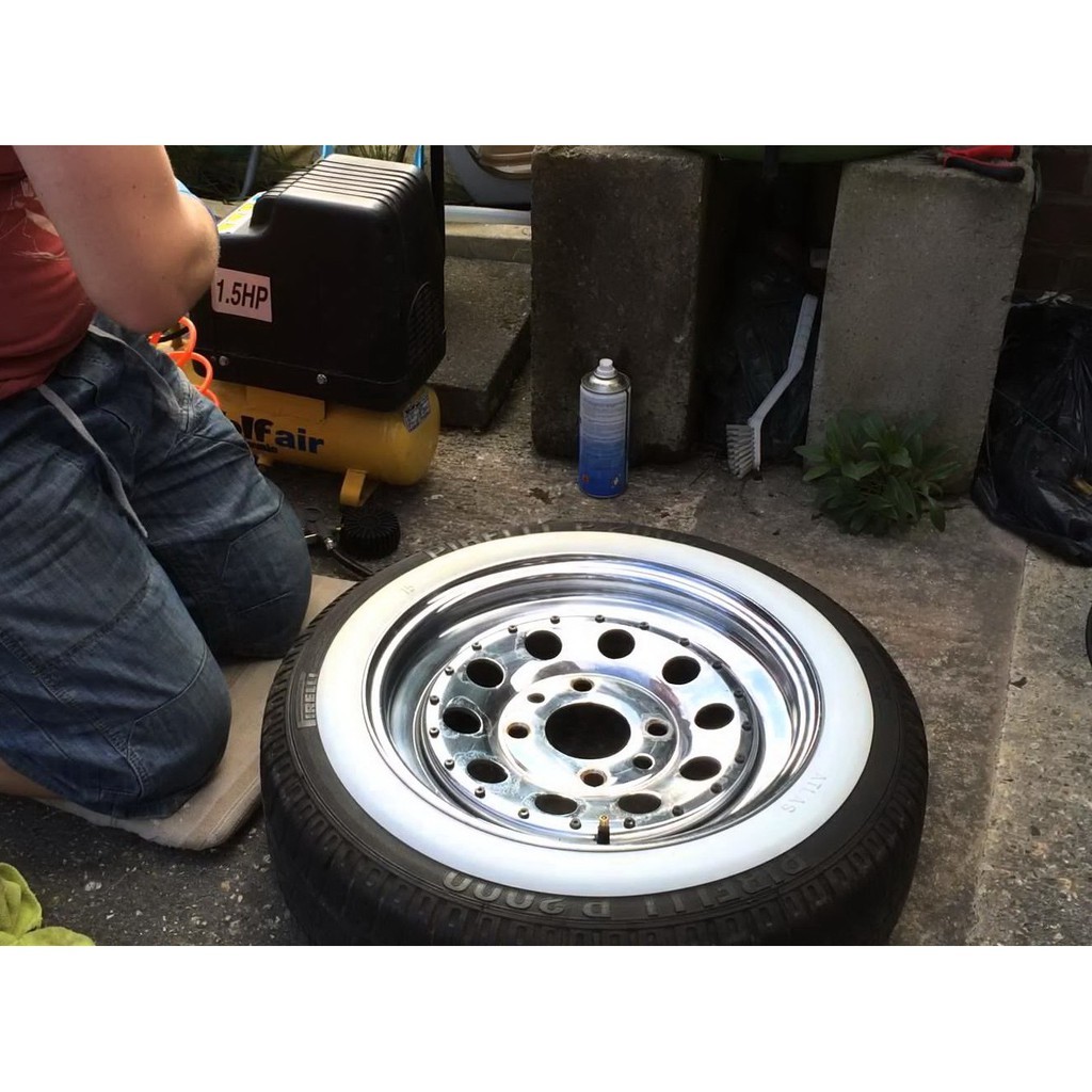 Karet List Ban GAVSpaRcO Original Polos Putih Lis Ban Whitewall Mobil White Wall R14 Asli Bukan Atla