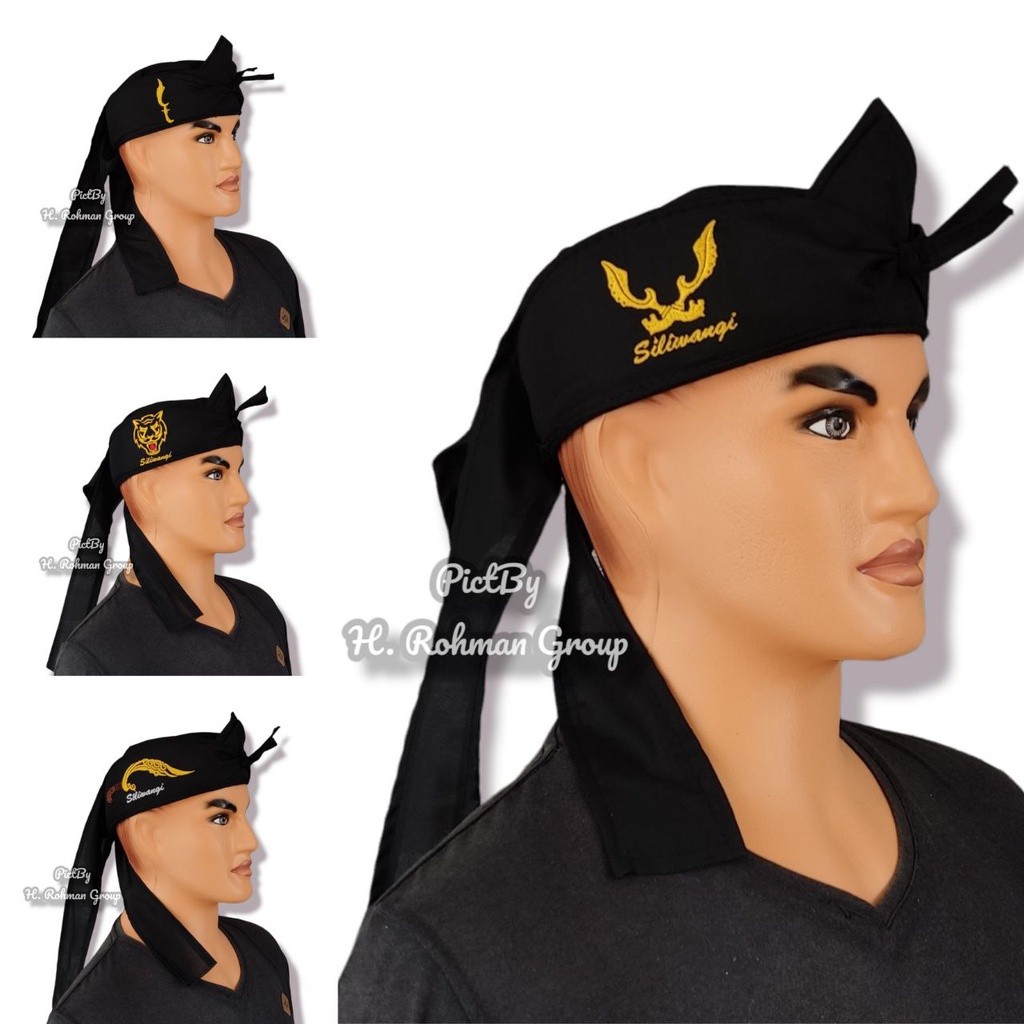 IKAT BENDO BLANGKON BENDO UDENG TOTOPONG KHAS SUNDA BORDIR MACAN SILIWANGI