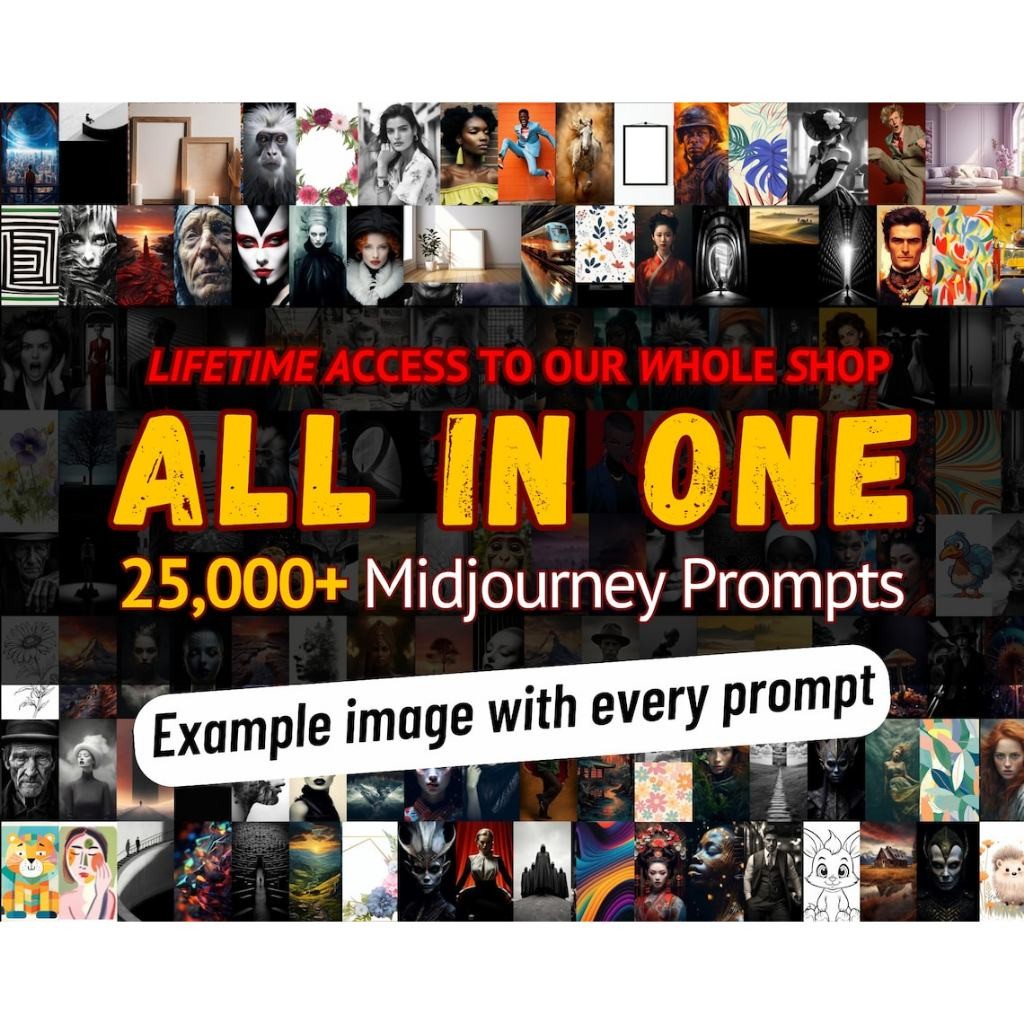 25000+ Midjourney Prompts, AI Art, Midjourney Prompt, Midjourney AI Art, Learn Midjourney, Digital A