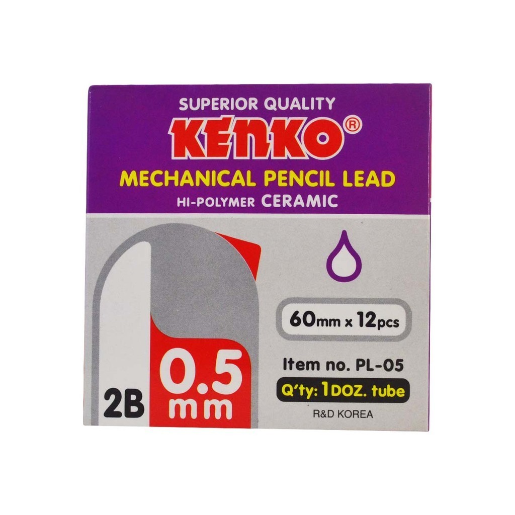 

Isi Pensil Mekanik 2B Kenko 0.5 mm Mechanical Pencil Lead Refil