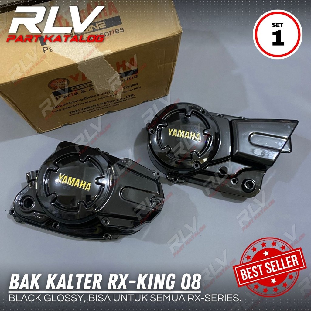 BLOK MESIN RX KING RXSPESIAL RXKING NEW CAT HITAM LIS KUNING KILAP