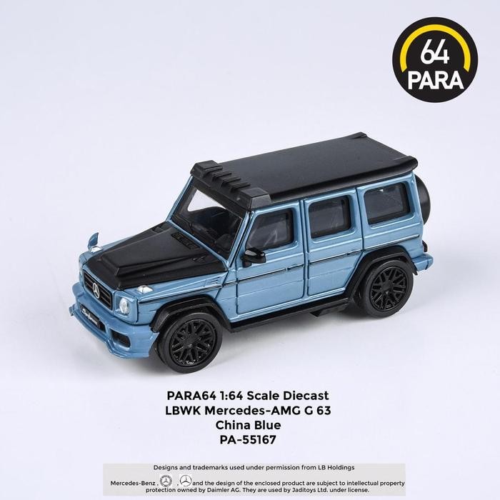 DIECAST PARA64 LBWK MERCEDES BENZ AMG G 63 CHINA BLUE