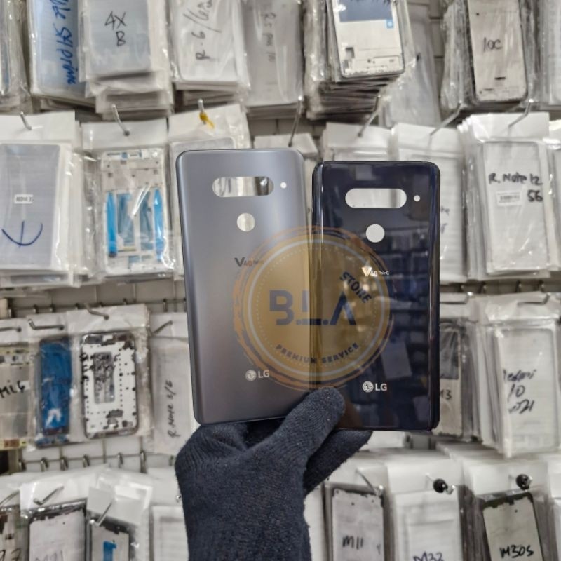Backdoor Tutup Belakang Baterai Back Cover LG V40 Thinq Back Casing