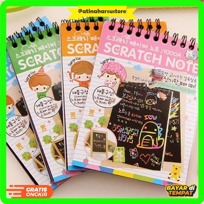 

HT - MAGIC SCRATCH NOTE - BUKU GAMBAR ANAK - MAGIC DRAWING BOOK - SCRATCH BOOK