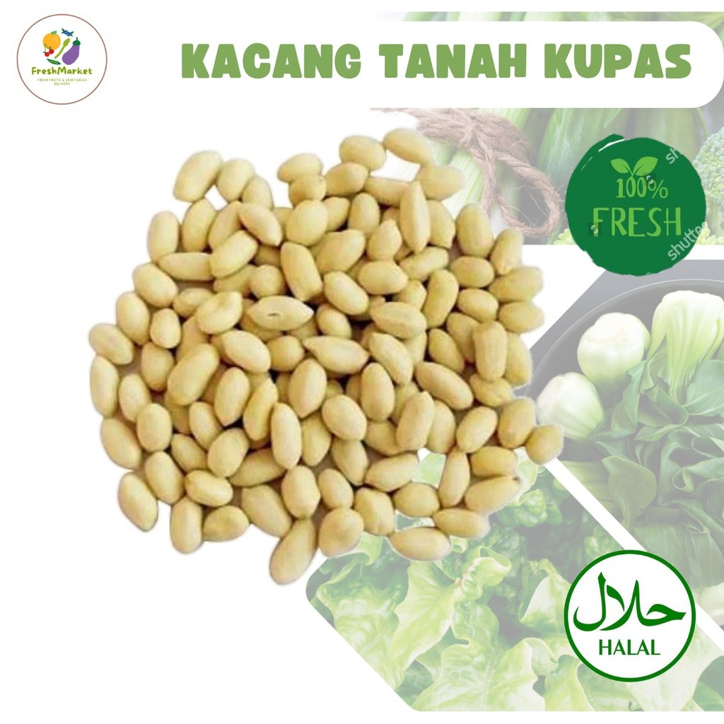 

Kacang Tanah Kupas 250 Gram Sayurinstant