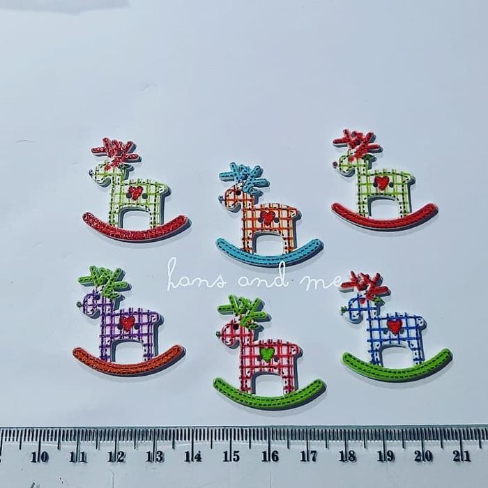 Kancing Kayu Kuda Goyang