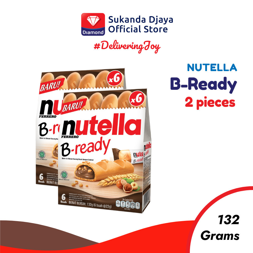 

Nutella B-Ready 132 Gr (isi 6 pcs) – Twin Pack