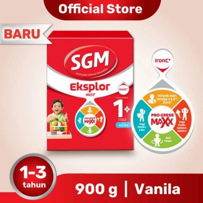 susu sgm 1 plus 900gr vanila