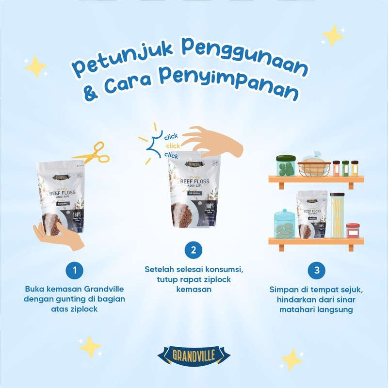 

JAMIN MURAH !!!GRANDVILLE ABON Sapi Ikan Ayam Crunchy Anak HALAL(BISA LANGSUNG ORDER)