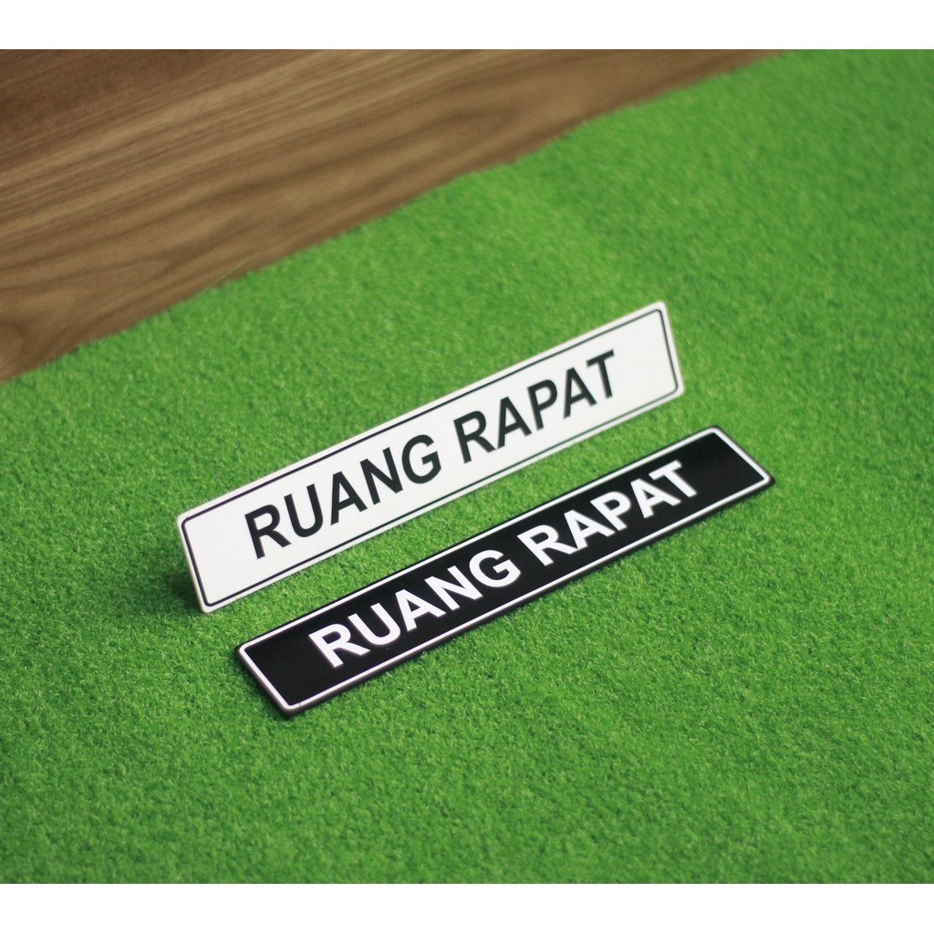 papan akrilik penanda nama ruangan  ruang rapat /gudang /dokter/ruang tunggu/ruang produksi 2mm baha