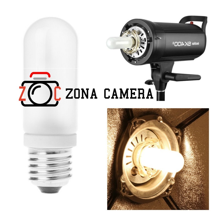 Bohlam Modelling Godox Sk400 SK300 Ms Tronic Jinbei Golden Eagle Lampu Modeling