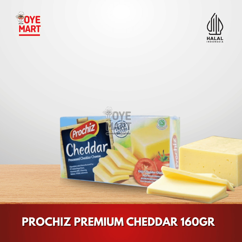 

PROCHIZ PREMIUM CHEDDAR 160GR / KEJU PARUT