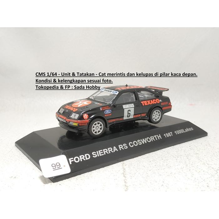 CMS Diecast Skala 1/64 Rally Ford Sierra RS Cosworth 1987 1000Lakes