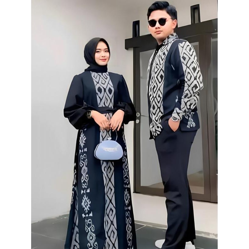 READY STOCK - RANIA COUPLE TENUN - BAJU TENUN COUPLE - COUPLE TENUN - BAJU TENUN KONDANGAN Dress Mus