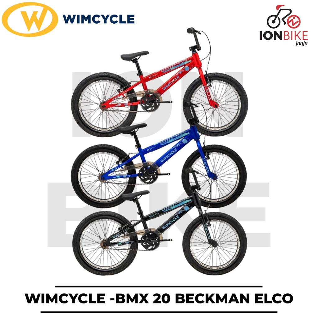 BMX 20 Wimcycle Beckman Elco Terbaru Sepeda Anak Cowok Tebal Awet Ringan Murah Speed Tail Crosser Ba