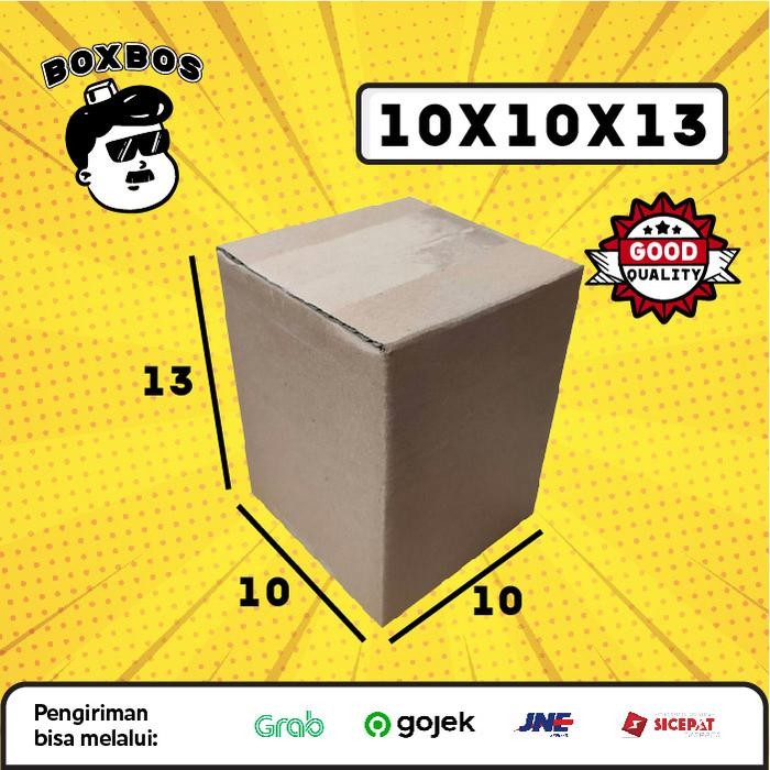

KARDUS BOX uk 10x10x13 CM Kotak Packaging Corrugated SHEET POLOS