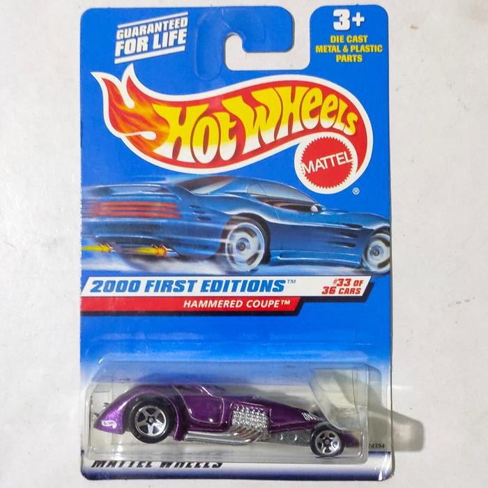 TR99 Hotwheels Hot Wheels Hammered Coupe ungu 2000 First Editions base besi